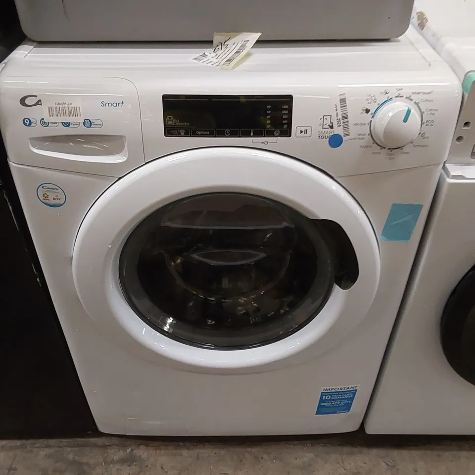 CANDY 9KG FREESTANDING WASHING MACHINE IN WHITE, MODEL: CS149TW4/1-80