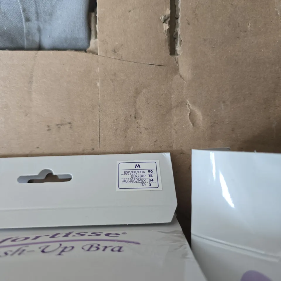 COMFORTISSE PUSH-UP BRA – PACK OF 3 (2 BOXES) – SIZE UK 34 UK M (EU 90 CM) – WOMEN'S LINGERIE