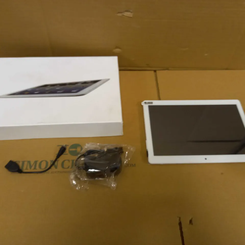 WHITE TOUCH SCREEN TABLET - BOXED