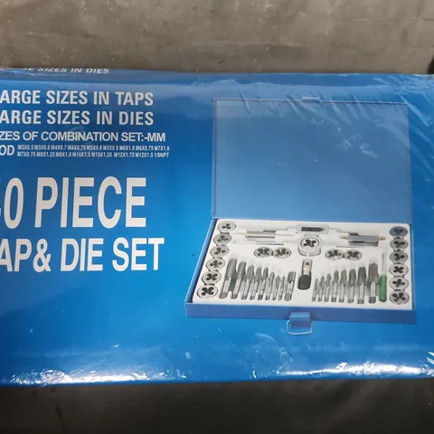 40 Piece Tap & Die Set – Large Sizes