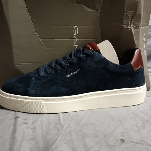 GANT MC JULIEN NAVY SUEDE/COW LEATHER TRAINERS – UK 9 (EU 43) 