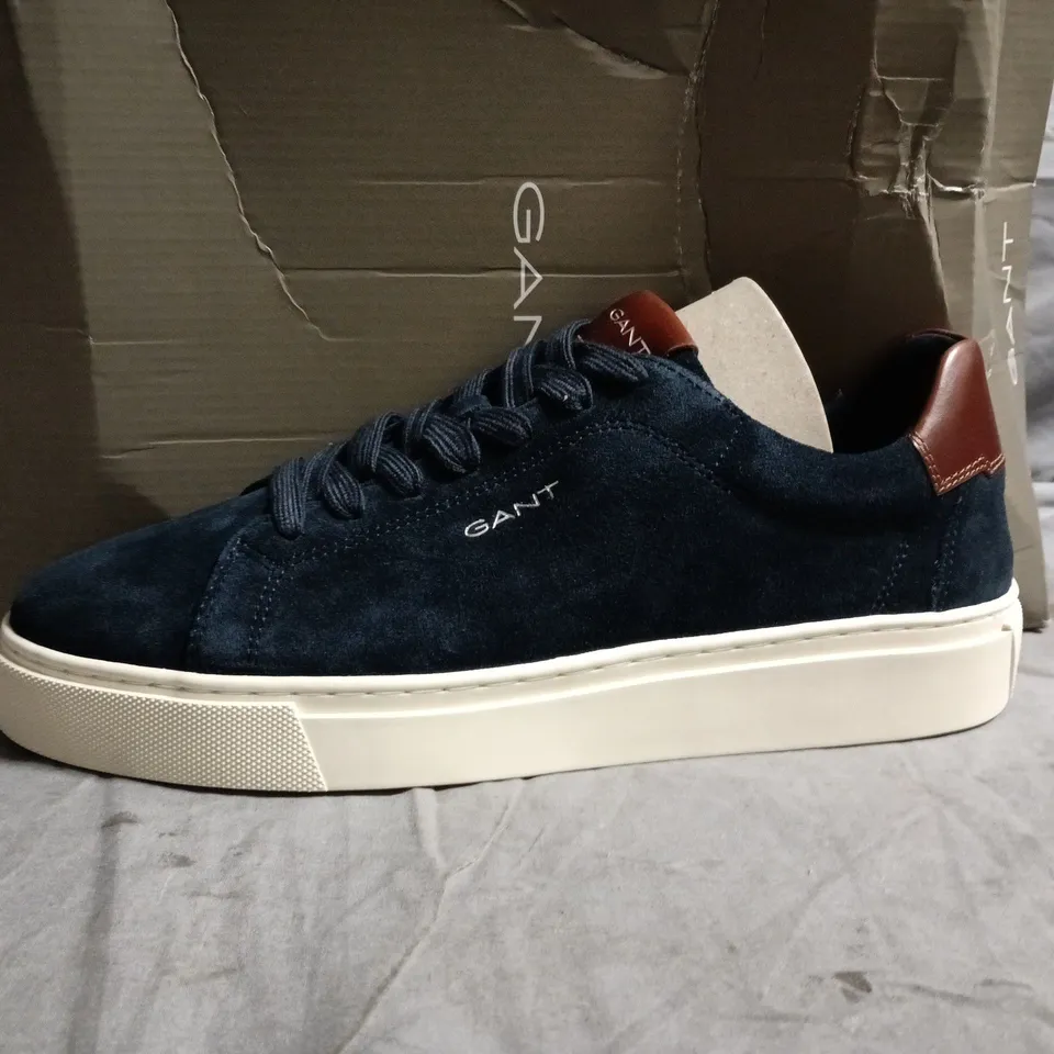 GANT MC JULIEN NAVY SUEDE/COW LEATHER TRAINERS – UK 9 (EU 43)