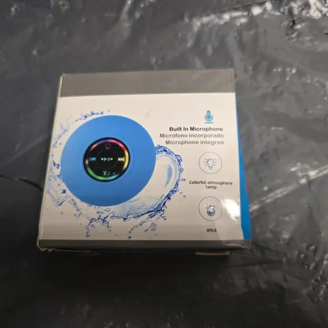 APPROXIAMTELY 13 BLUETOOTH PORTABLE SPEAKER WITH BUILT-IN MICROPHONE AND LED MOOD LAMP – BLACK