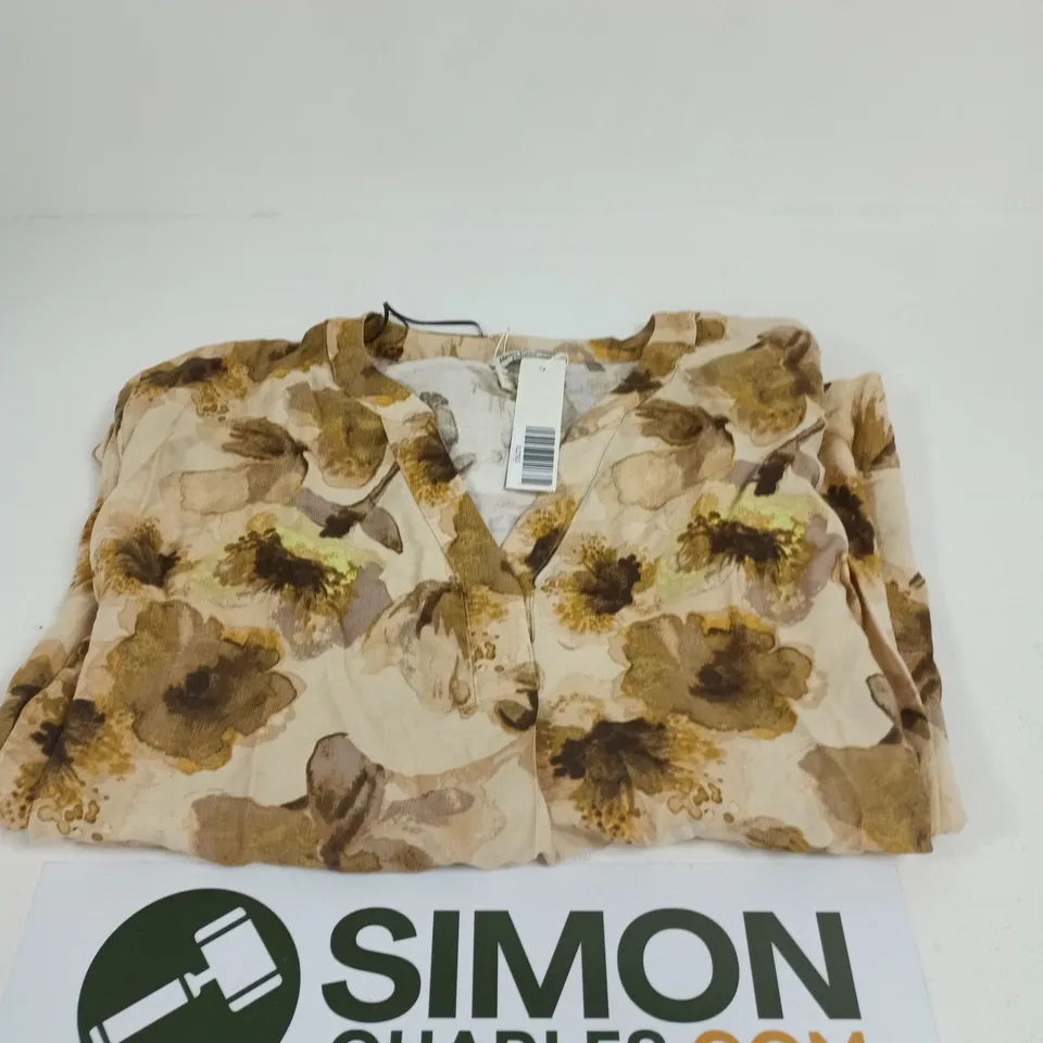 MARINA KANEVA LONDON FLORAL PRINT BLOUSE SIZE 20