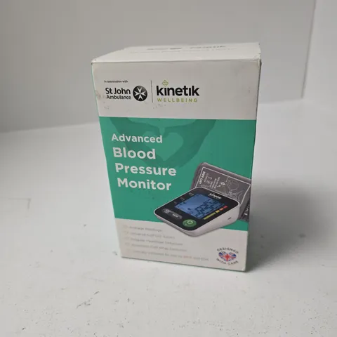 KINETIK WELLBEING ADVANCED BLOOD PRESSURE MONITOR (ST JOHN AMBULANCE) – BOXED