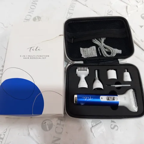 TILI 5-IN-1 MULTI-FUNCTION HAIR REMOVAL KIT - NAVY BLUE