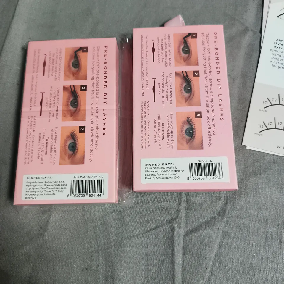 LOLA'S LASHES PRE-BONDED DIY LASHES – 5 DAY WEAR - SUBTLE 12 & SOFT DEFINITION 12