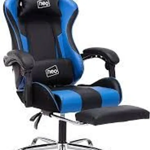 BOXED SIT BETTER WORK HARDER GAMING LOUNGER IN BLUE