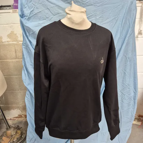 ALO YOGA BLACK CREWNECK SWEATSHIRT – UK M (170/88A)