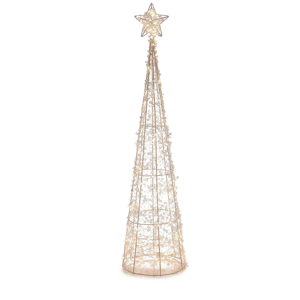 HOME STORIES PRE LIT INDOOR/OUTDOOR CRYSTAL LOOK SHAPES