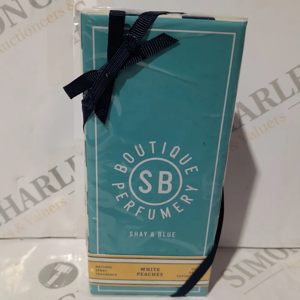 SEALED SHAY AND BLUE NATURAL SPRAY - WHITE PEACHES