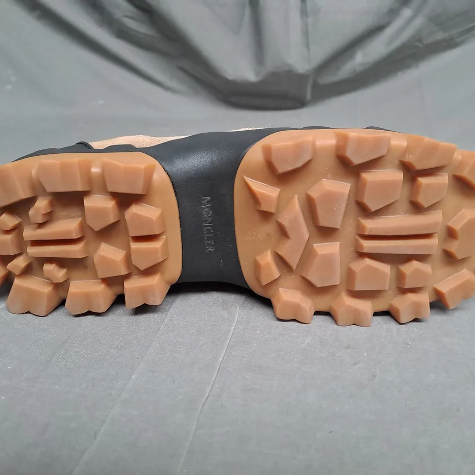 PAIR OF MONCLER RUBBER SOLE WALKING BOOTS IN SIZE 10.5