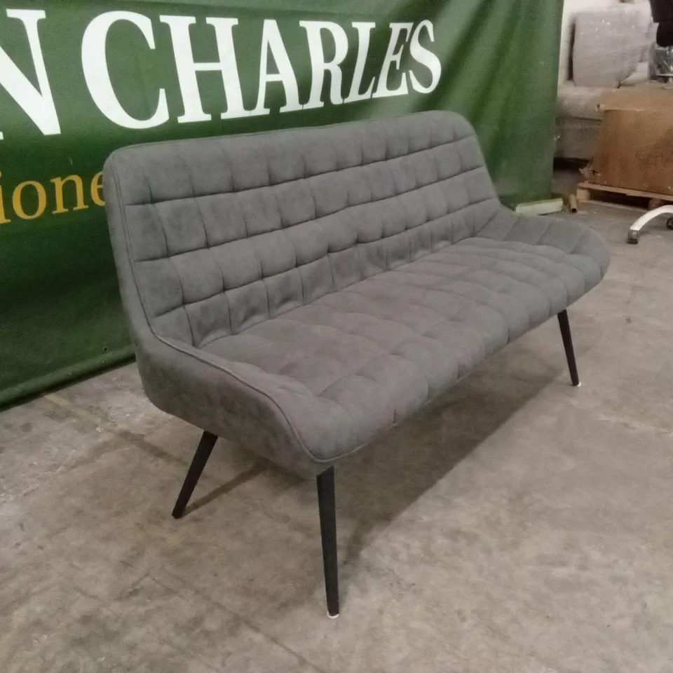 DESIGNER FABRIC UPHOLSTERED SOFA BENCH