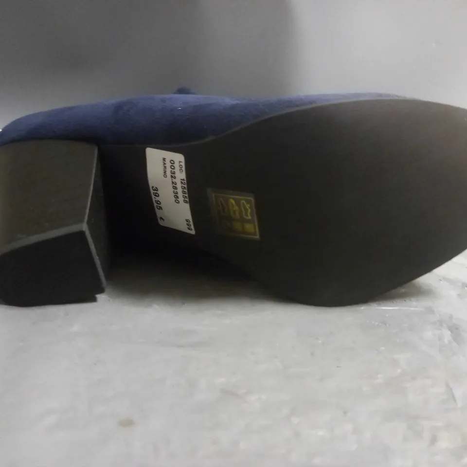 LADIES SUEDE THIGH HIGH BOOTS BLUE SIZE EU 41 UNBRANDED