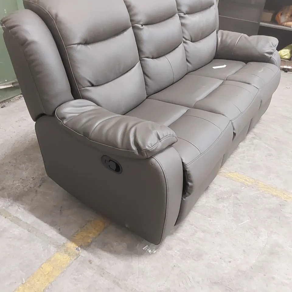 DESIGNER MANUAL RECLINING 3 SEATER SOFA	