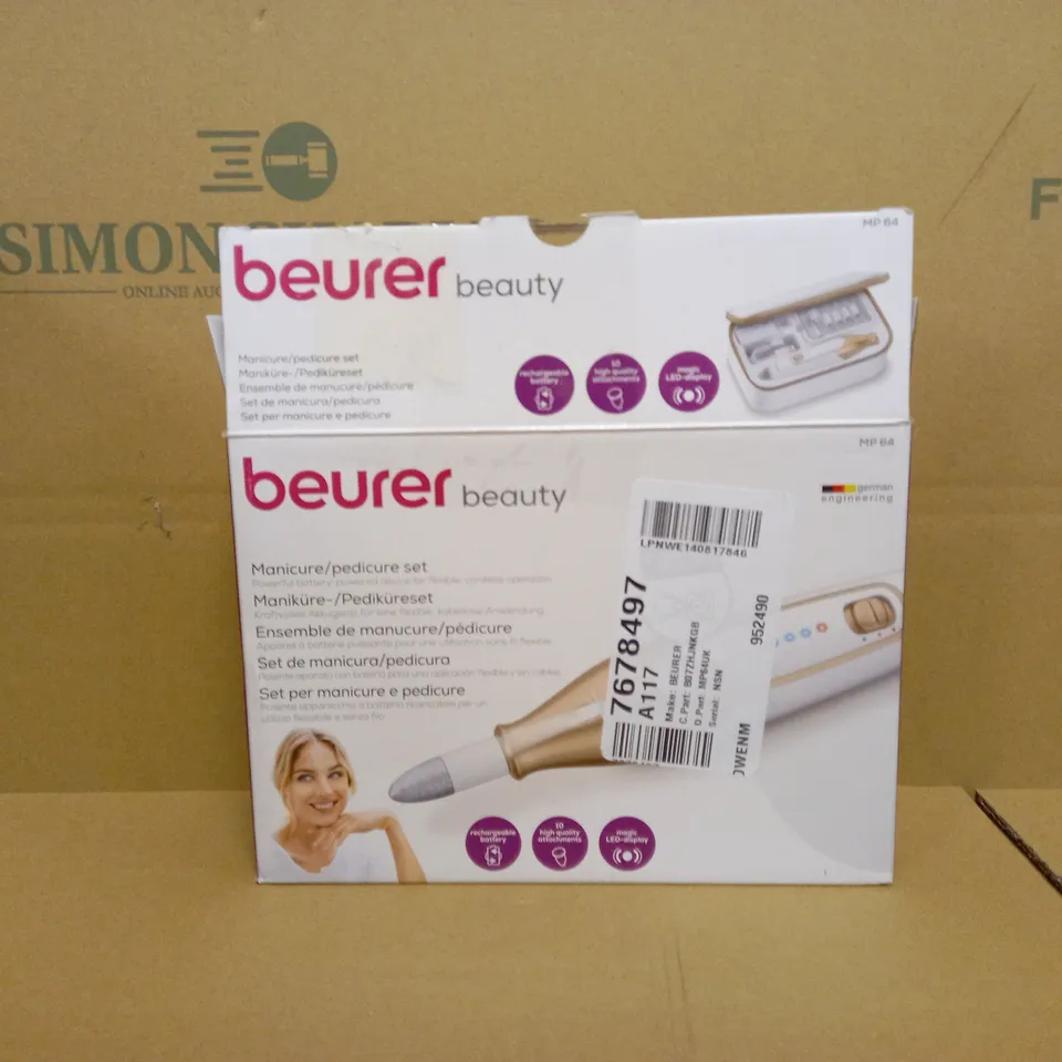 BEURER MP64UK CORDLESS ELECTRONIC MANICURE AND PEDICURE TOOL 