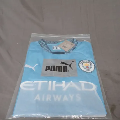 BAGGED MANCHESTER CITY FC HOME JERSEY - SIZE SMALL