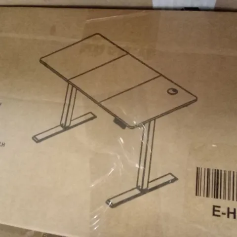 BOXED FREESTANDING ELECTRIC HEIGHT CHANGING COMPUTER DESK (1 BOX)