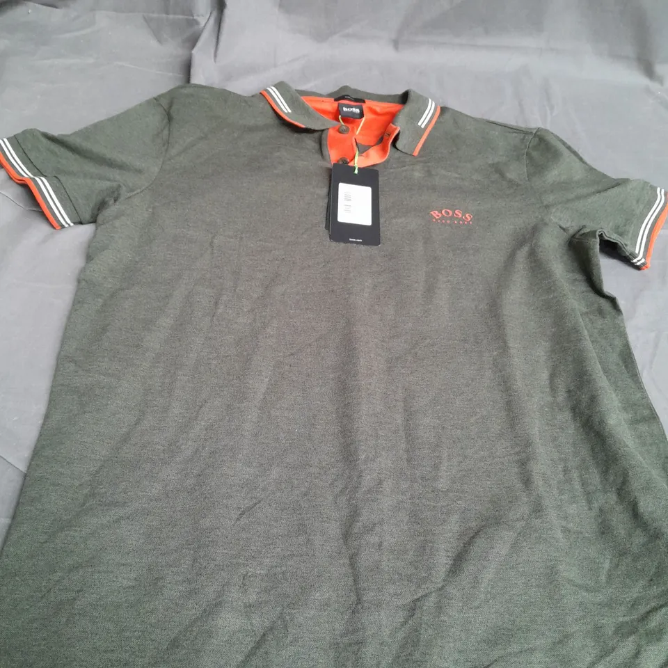 GREEN HUGO BOSS POLO SHIRT SIZE L