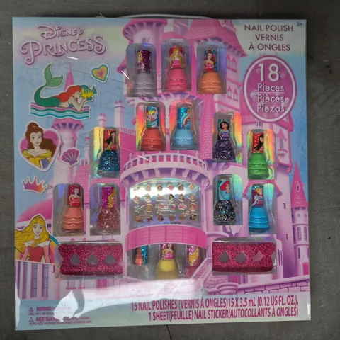 BOXED DISNEY PRINCESS 18 PIECE NAIL POLISH SET