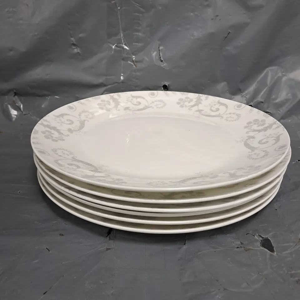 6 X LAURA ASHLEY HOME JOSETTE DINNER PLATES 