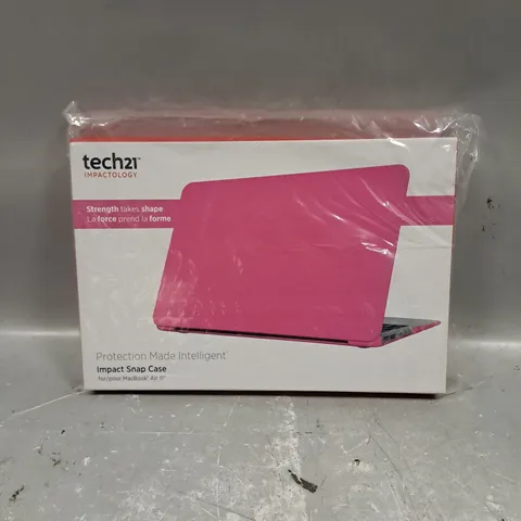 5 X BOXED APPLE MACBOOK AIR 11" TECH21 IMPACT SNAP LAPTOP CASES IN PINK