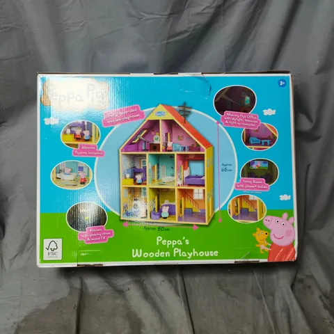 BOXED PEPPA PIG WOODEN PLAYHOUSE 