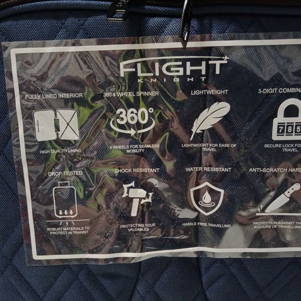FLIGHT KNIGHT BLUE WHEELED SUITCASE