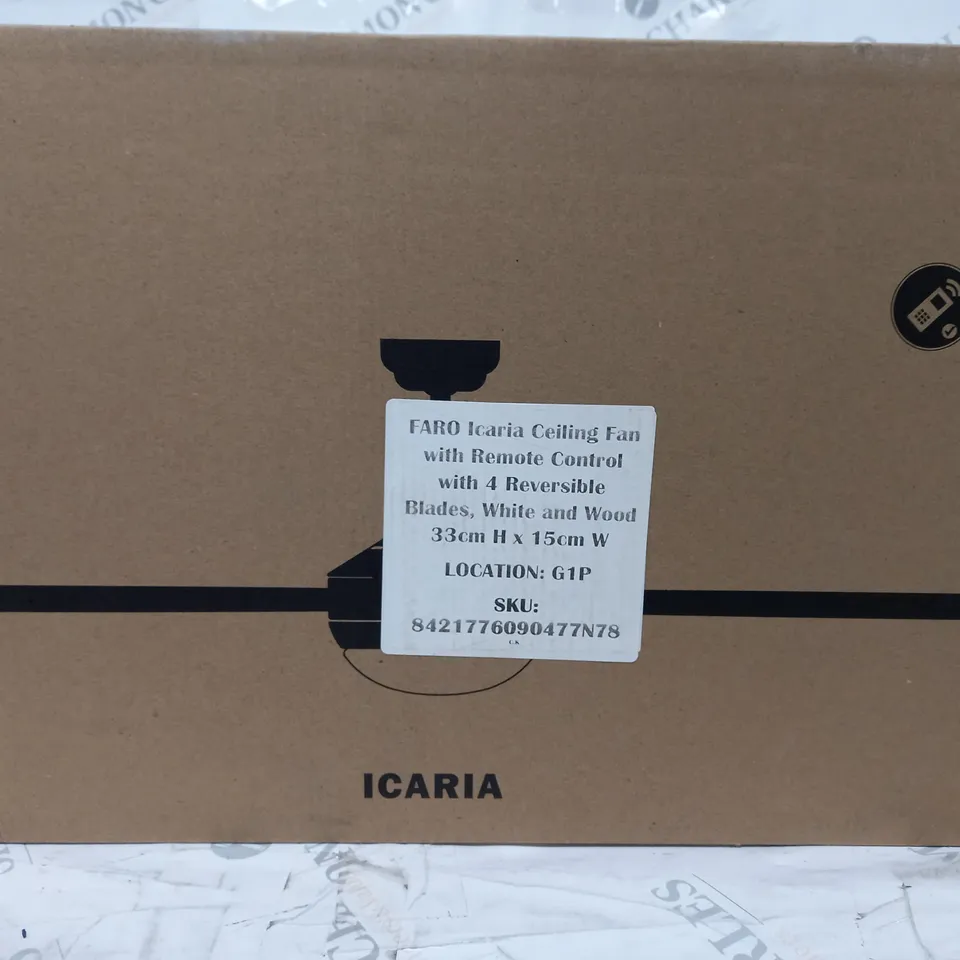 BOXED FARO ICARIA CEILING FAN 