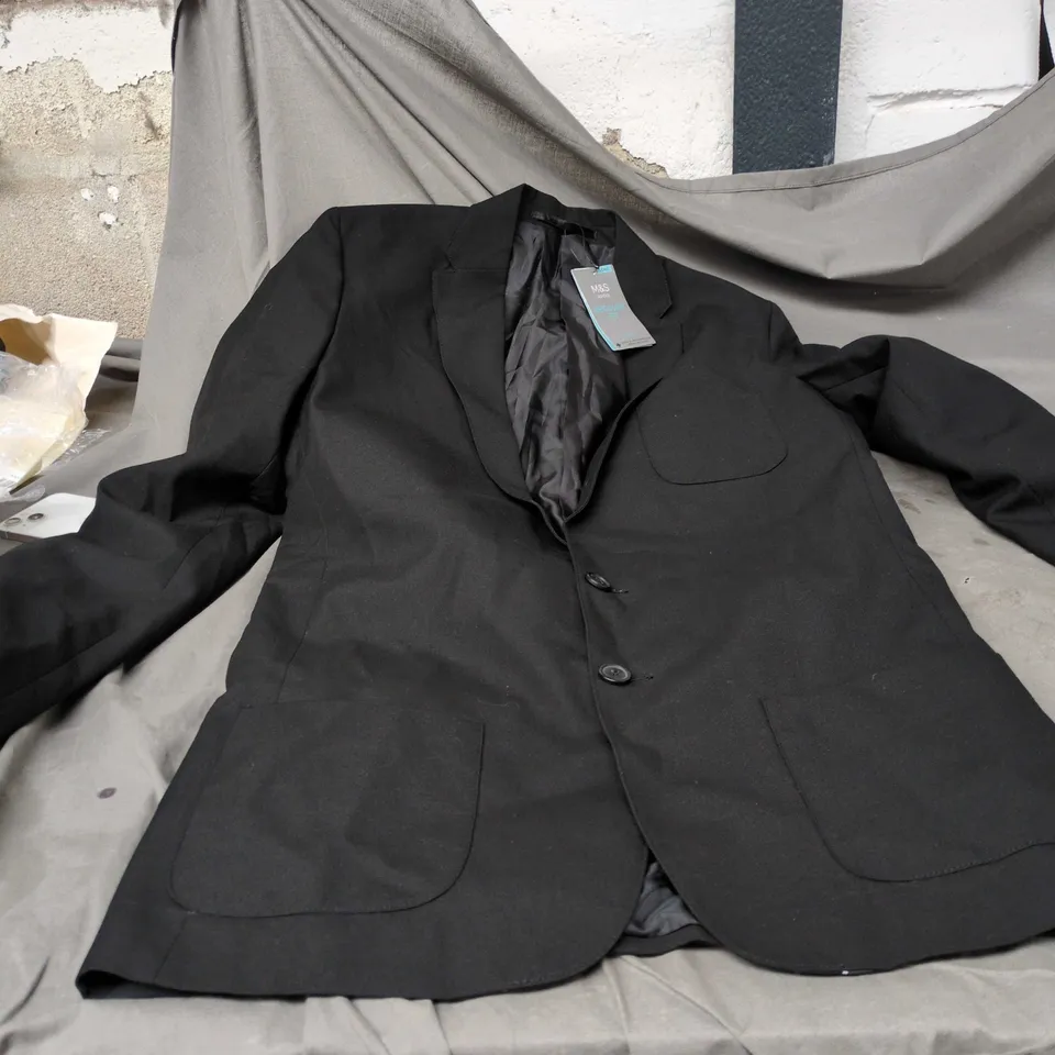 M&S SCHOOL BLAZER BLACK 15-16 YEARS