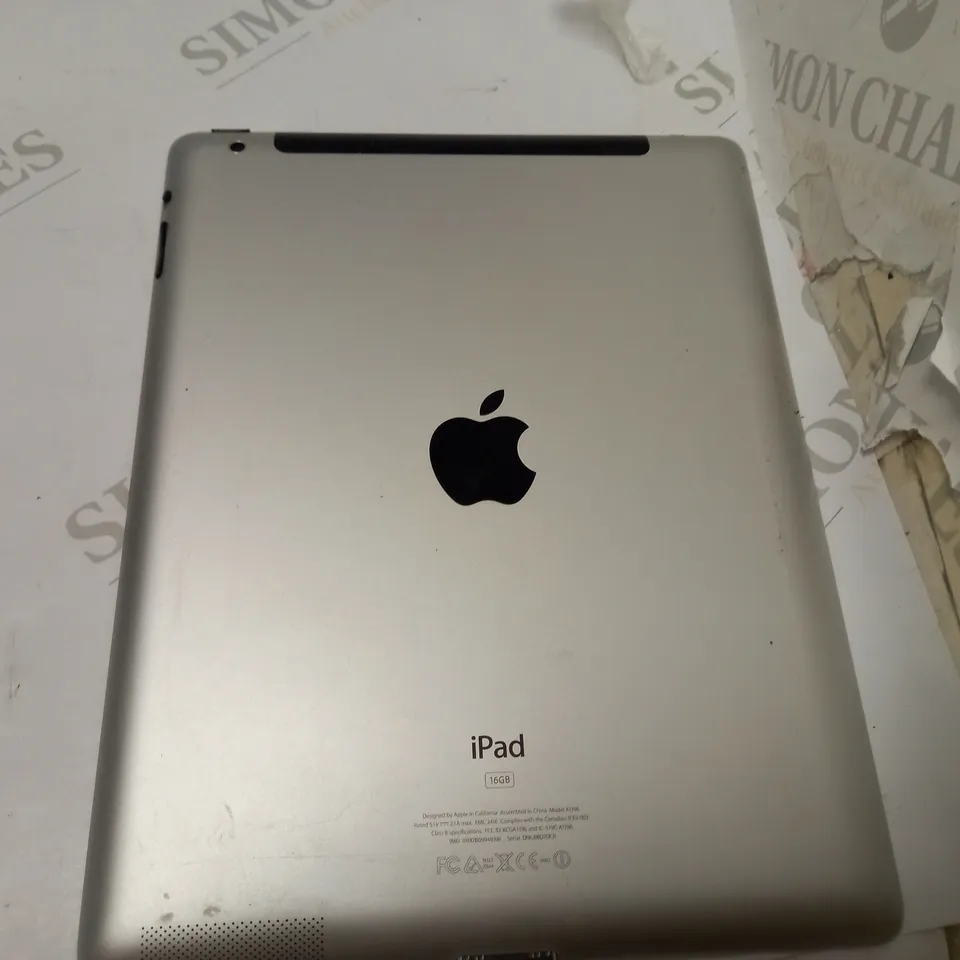 APPLE IPAD MODEL A1396 