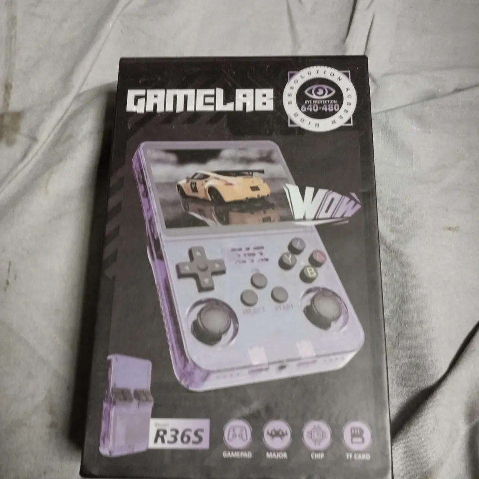 GAMELAB HANDHELD CONSOLE – PORTABLE BOXED RETRO GAMING SYSTEM