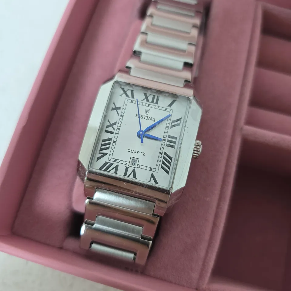 BOXED FESTINA FEMME LADIES SILVER WATCH