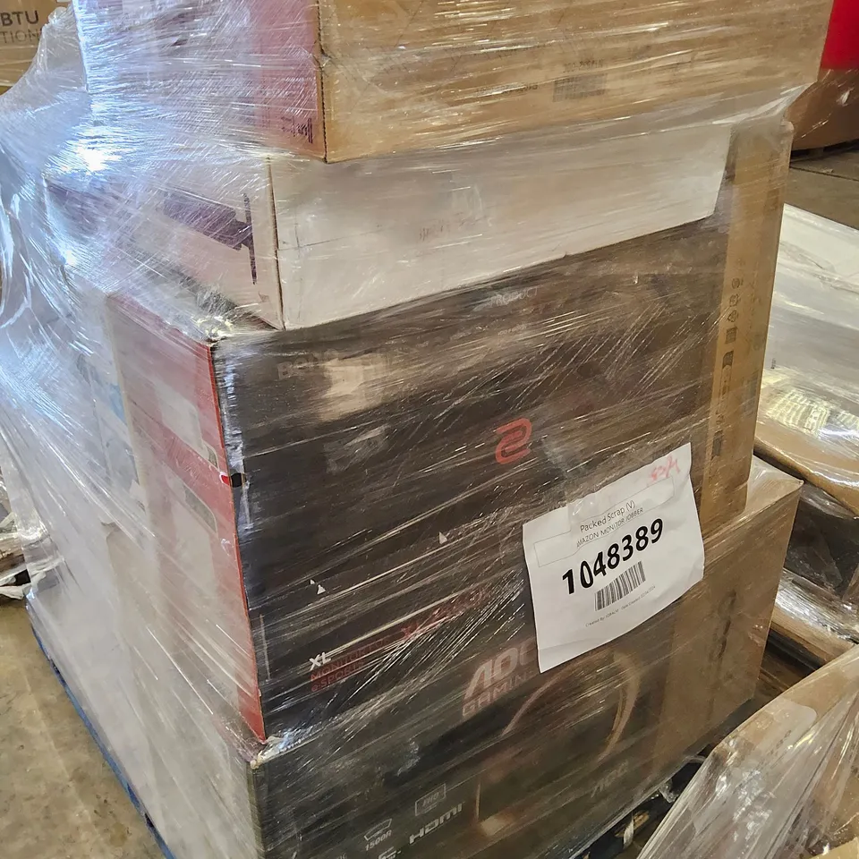 PALLET OF APPROXIMATELY 19 UNPROCESSED RAW RETURN MONITORS TO INCLUDE;