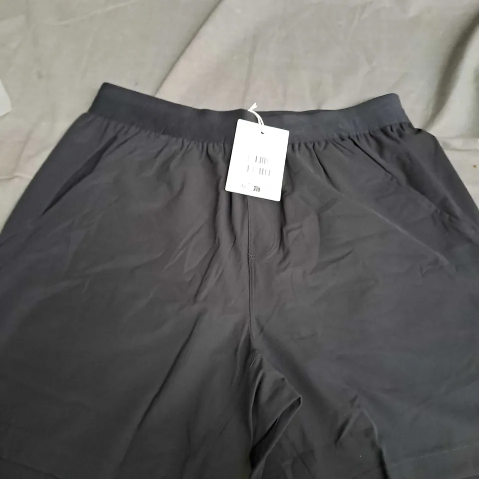GYMSHARK STUDIO 6" SHORTS BLACK SIZE SMALL