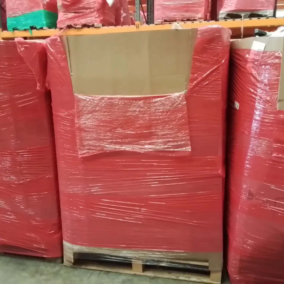 PALLET CONTAINING ASSORTED PRODUCTS INCLUDING: HEATED THROWS, SIDE TABLE, CLOTHES DRYER, VANITY MIRROR, ERGONOMIC KNEELING CHAIR ECT