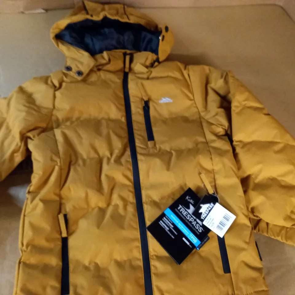 TRESPASS KIDS TUFF-MALE COAT IN SANDSTONE - 5/6