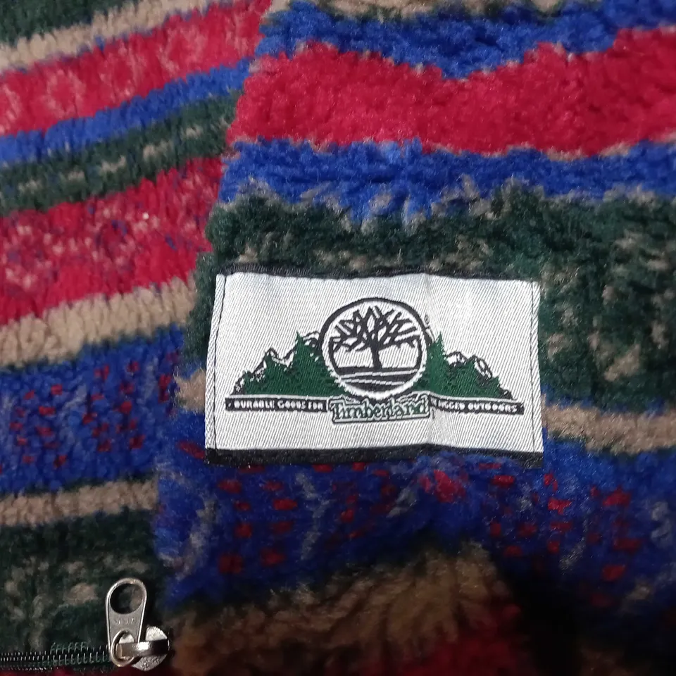 MENS TIMBERLAND 1/2 ZIPPED FLEECE SIZE L