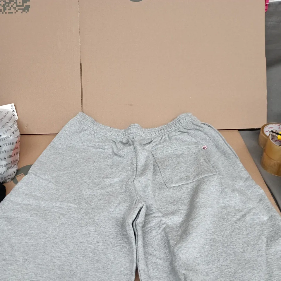 Broken Planet Grey Sweat Shorts – Men's XL, Elastic Waist, Fleece-Lined