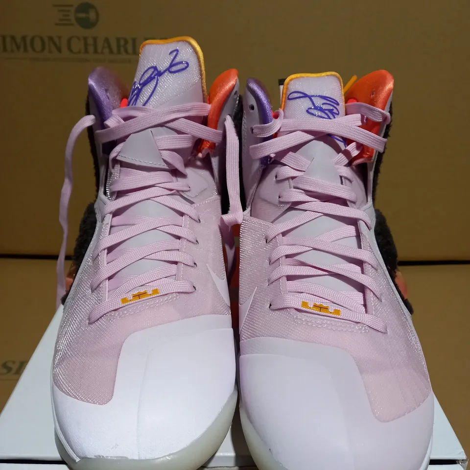NIKE LEBRON IX REGAL PINK AND VELVET BROWN TRAINERS DJ3908 600 - SIZE 7.5