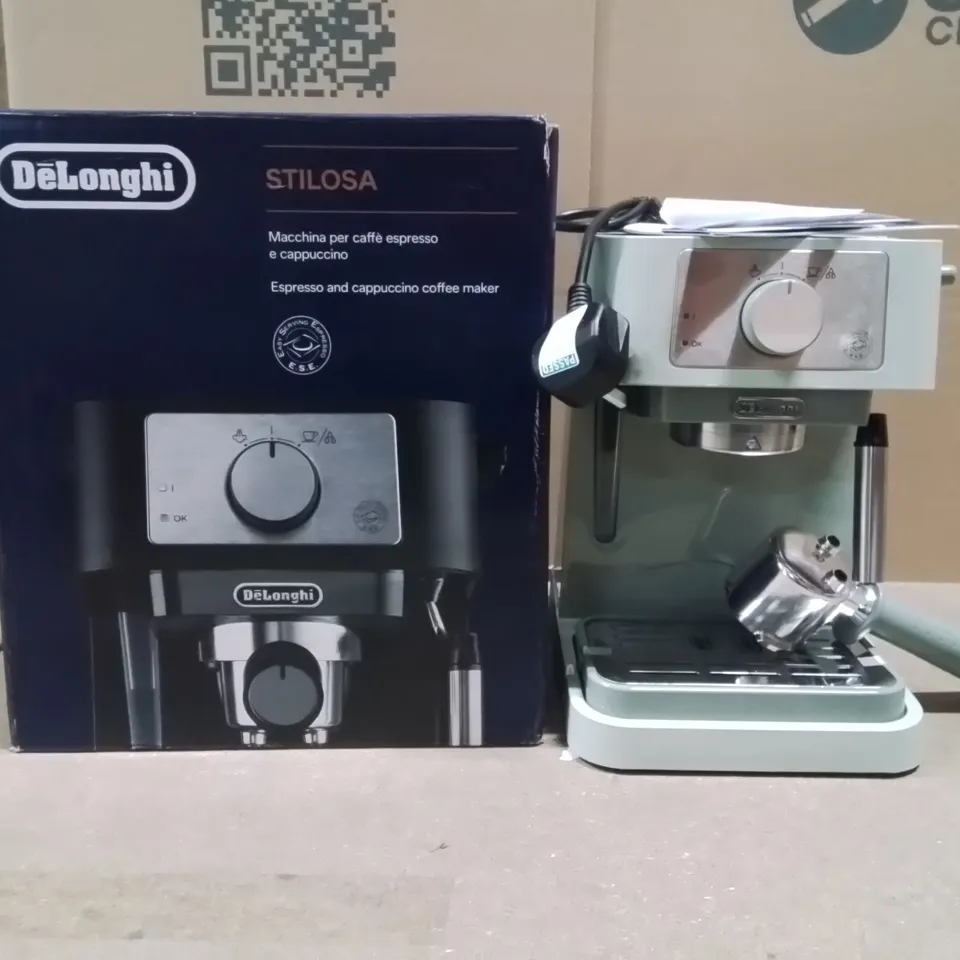 BOXED DELONGHI STILOSA ESPRESSO AND CAPPUCCINO COFFEE MAKER