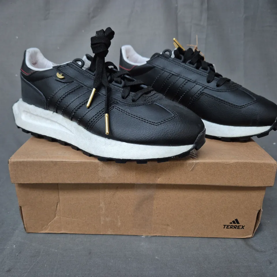 BOXED PAIR OF ADIDAS TERREX WOMEN'S SHOES IN BLACK UK SIZE 5.5