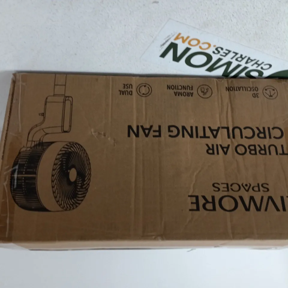 LIVMORE TURBO AIR CIRCULATING FAN – BOXED 