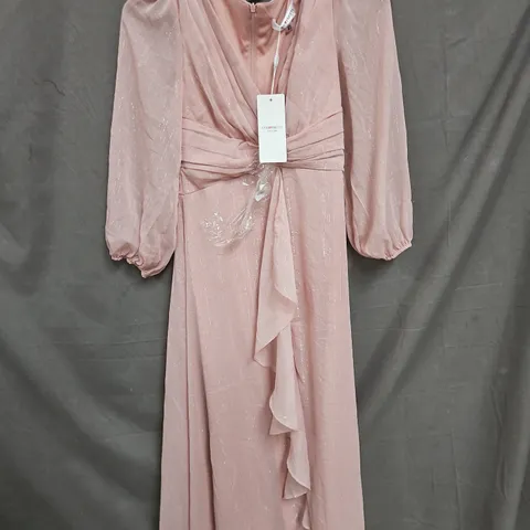 EVER PRETTY BACK ZIP DRESS IN PINK - UK 12