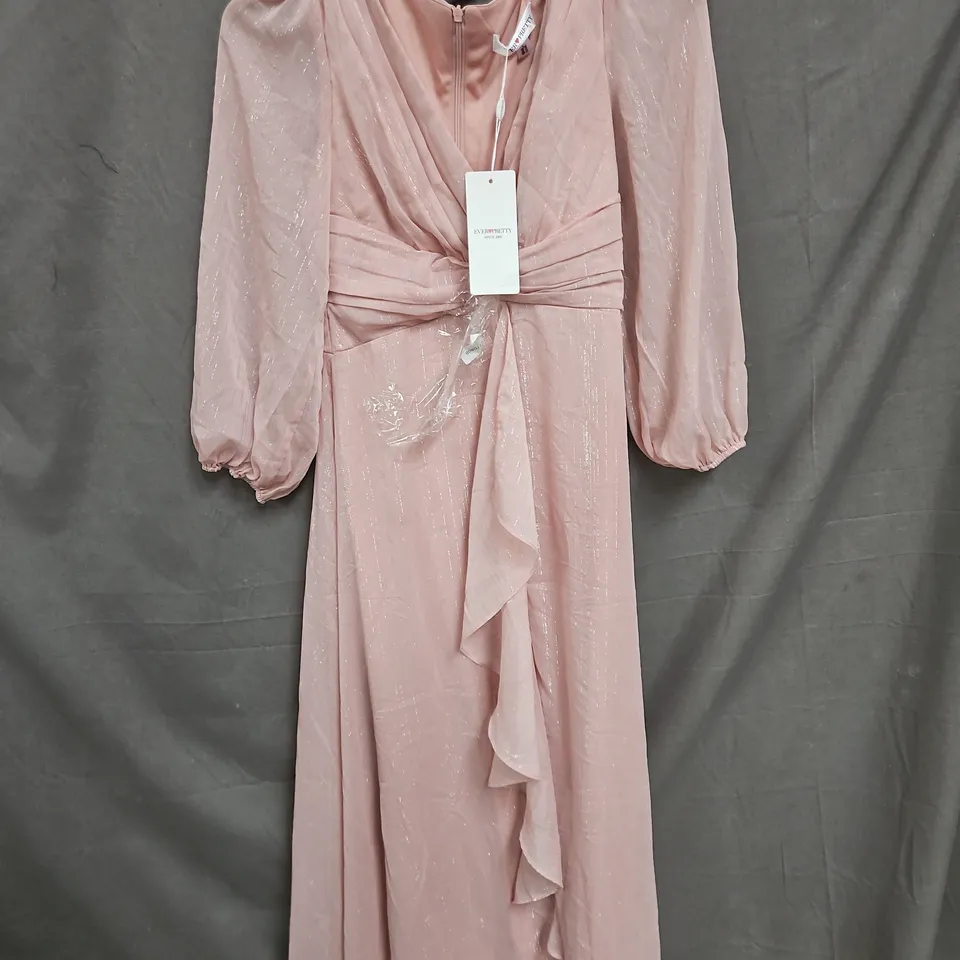 EVER PRETTY BACK ZIP DRESS IN PINK - UK 12