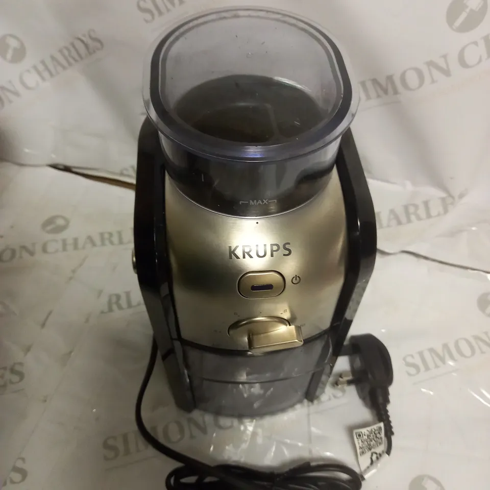 KRUPS EXPERT BURR GRINDER FOR COFFEE BEANS