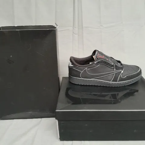 BOXED PAIR OF AIR JORDAN 1 LOW OG BLACK PHANTOM CACTUS JACK UK 10