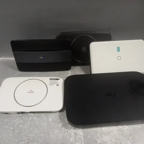 5 ASSORTED PRODUCTS TO INCLUDE BT WIFI ROUTER, SKY BOX