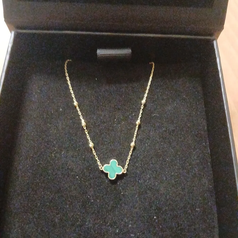 OUTLET GOLD 9CT CLOVER PETAL BALL BRACELET 0.95G