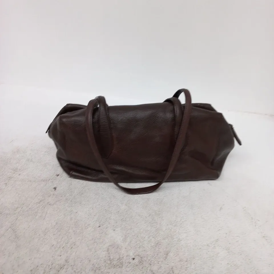 Massimo Dutti Leather Shoulder Bag – Brown